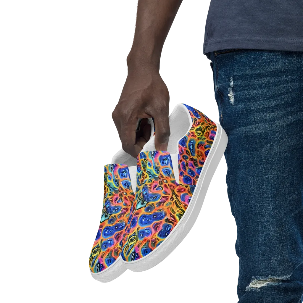 Solar Sonic on Men's Slip-On Canvas Shoes — Left Front