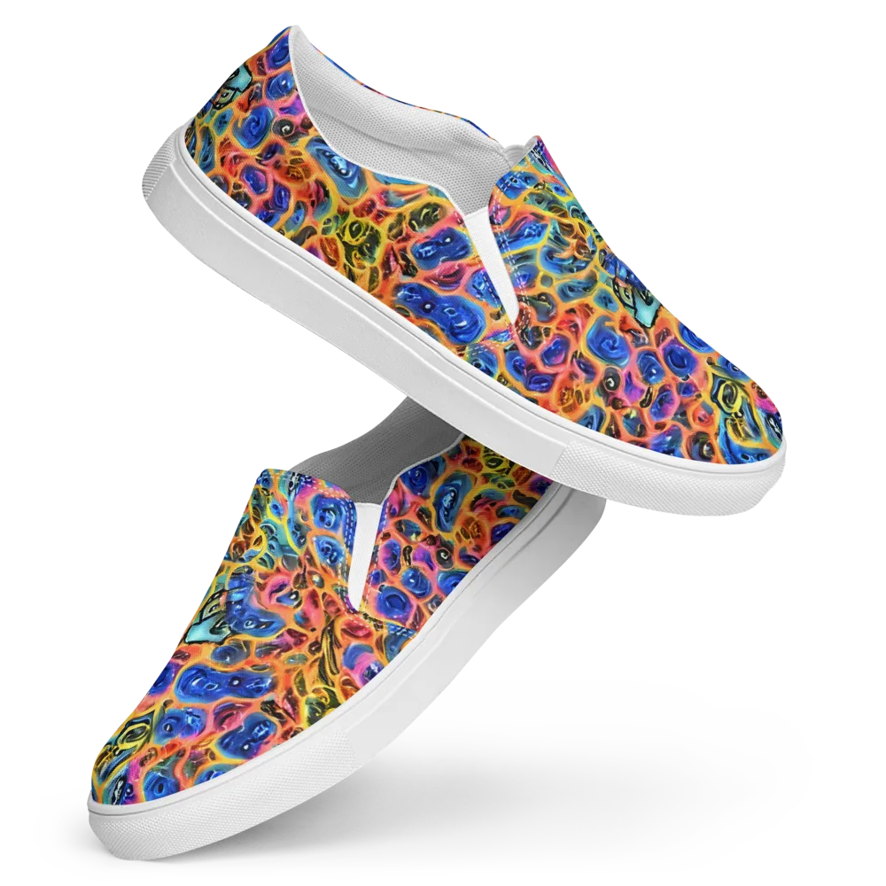 Solar Sonic on Women's Slip-On Canvas Shoes — Front