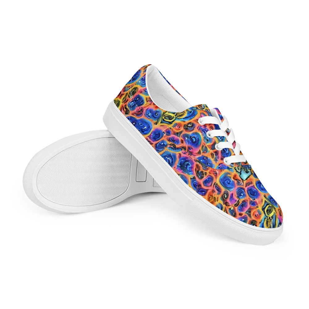 Solar Sonic on Men's Lace-Up Canvas Shoes — Right Front