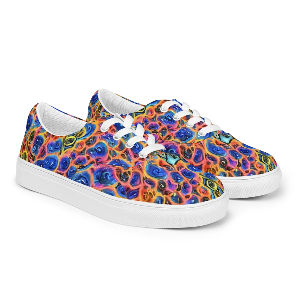 Solar Sonic on Men's Lace-Up Canvas Shoes — Right Front