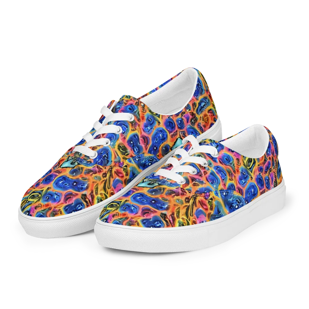 Solar Sonic on Men's Lace-Up Canvas Shoes — Left Front