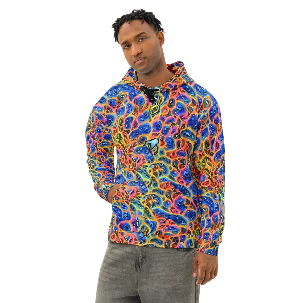 Solar Sonic on Cotton Hoodie — Left Front