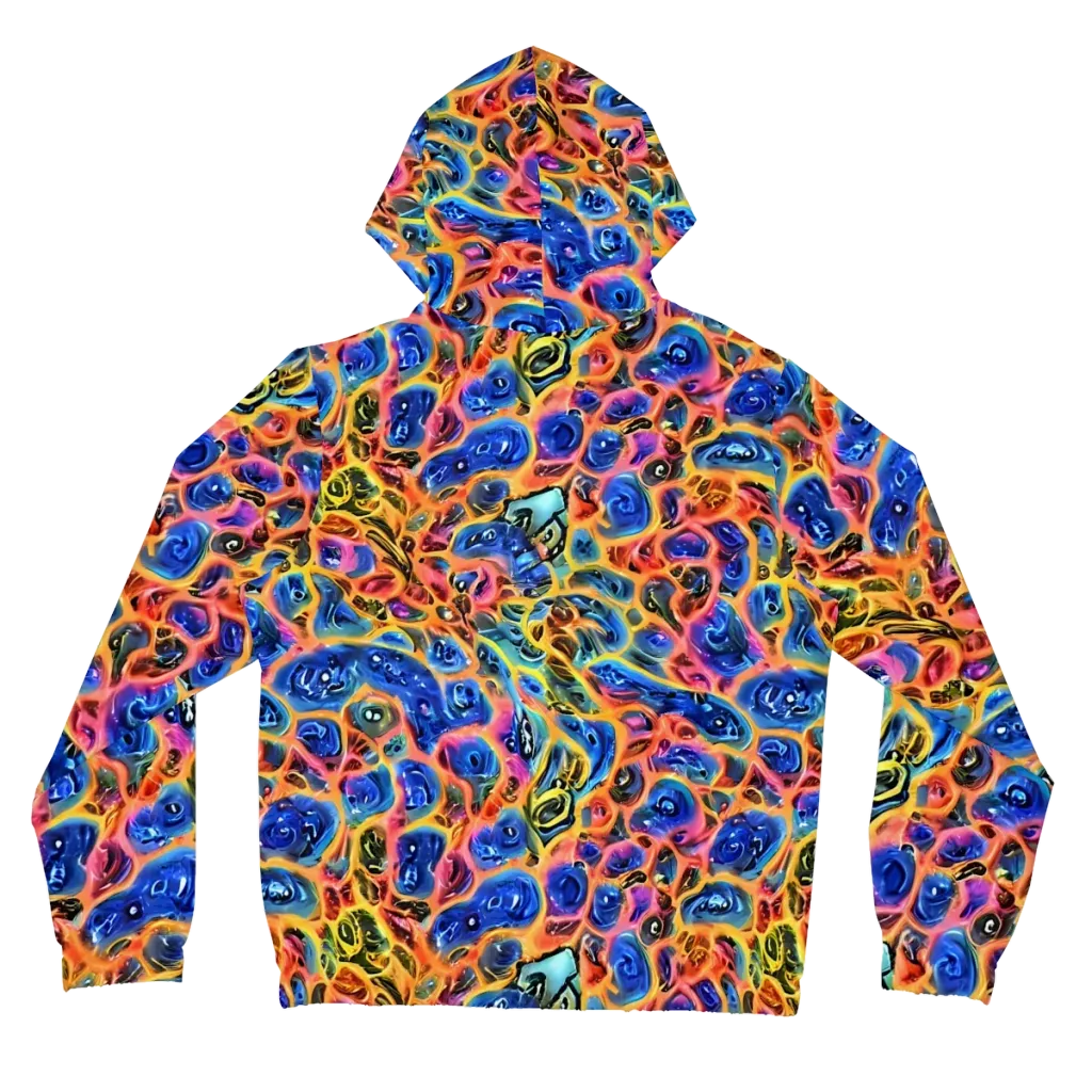 Solar Sonic on Women's Full-Zip Hoodie — Back