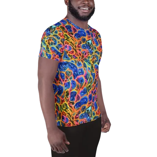 Solar Sonic on a Men's Athletic T-Shirt