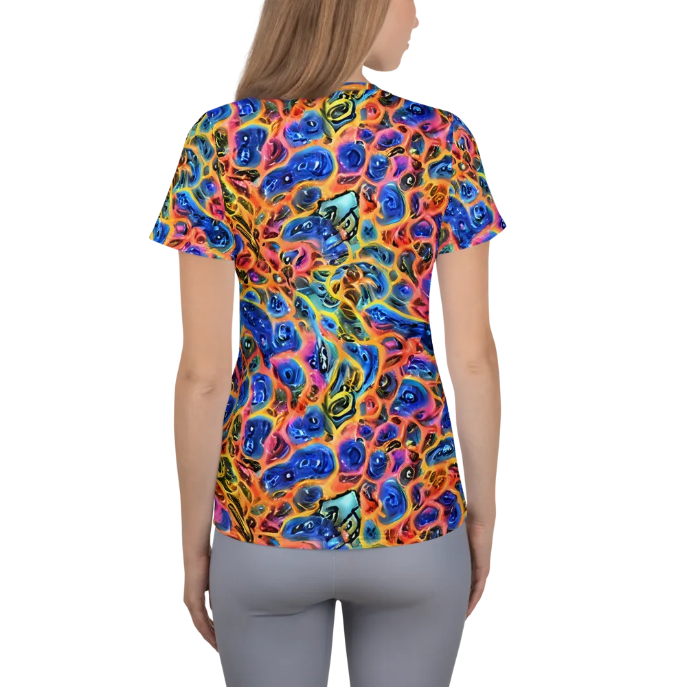 Solar Sonic on Women's Athletic T-Shirt — Back
