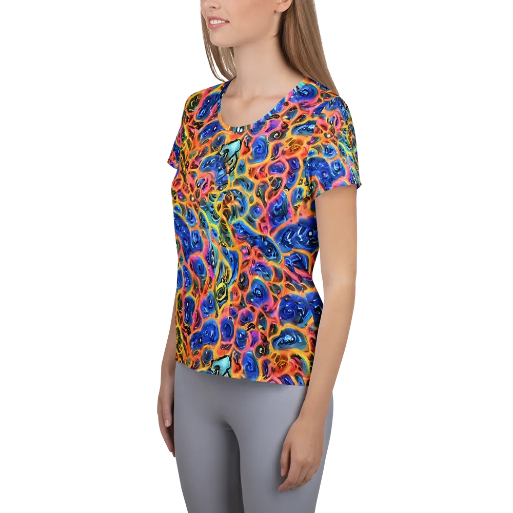 Solar Sonic on Women's Athletic T-Shirt — Left