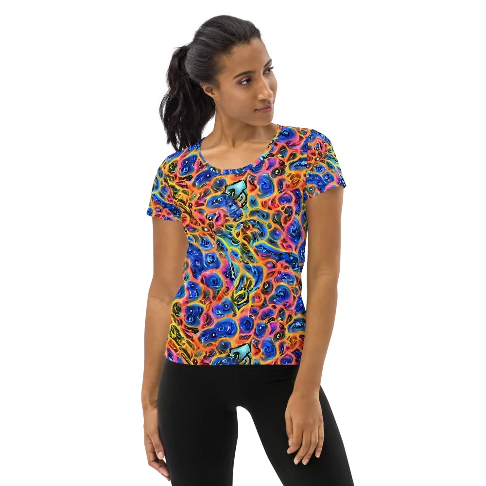 Solar Sonic on Women's Athletic T-Shirt — Front