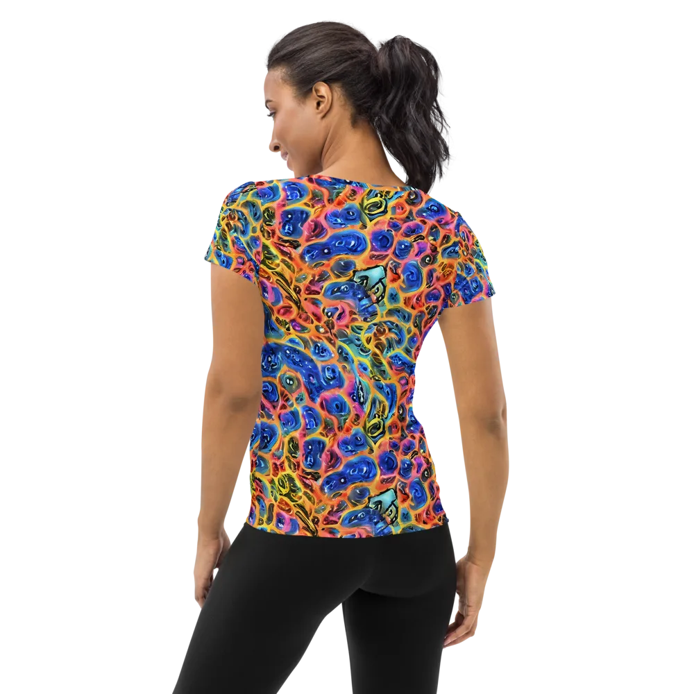 Solar Sonic on Women's Athletic T-Shirt — Back