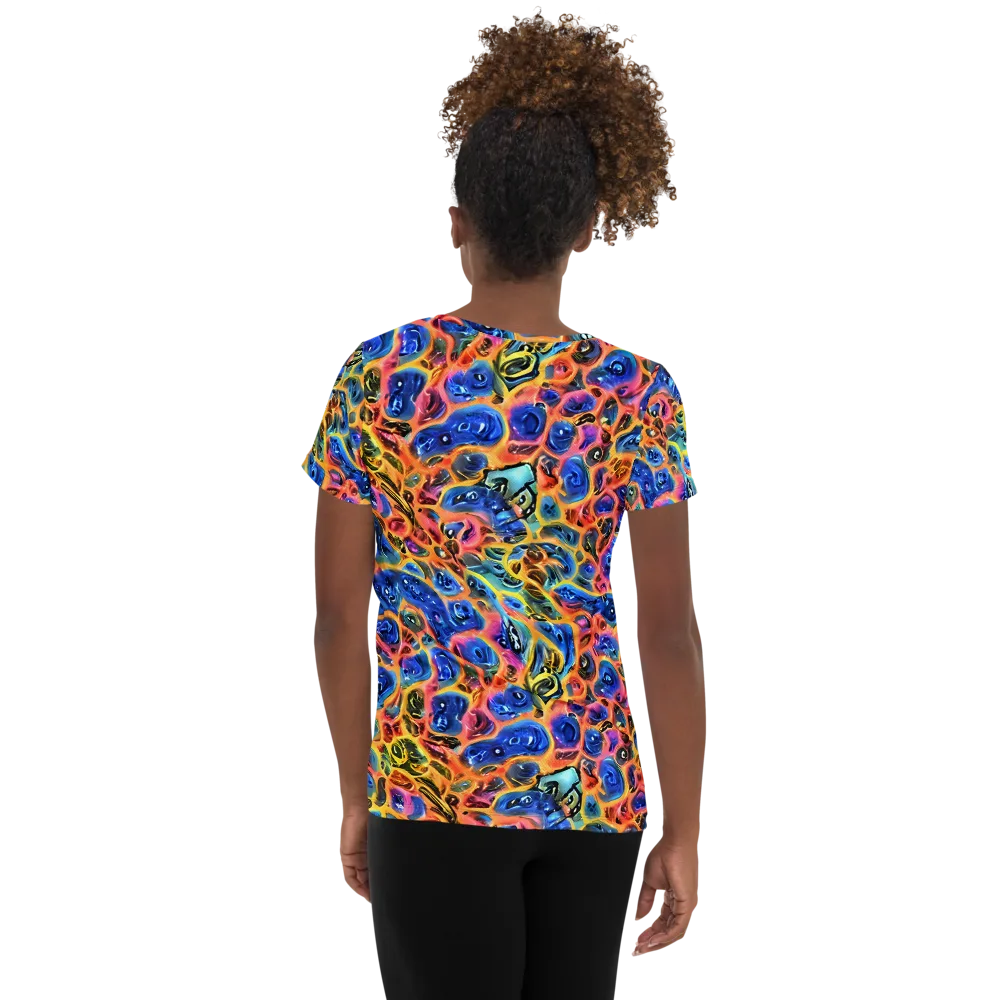 Solar Sonic on Women's Athletic T-Shirt — Back