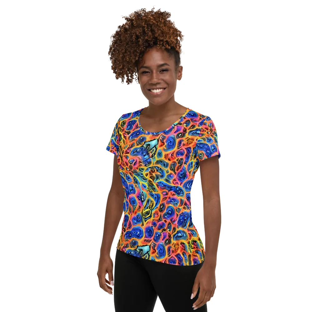 Solar Sonic on Women's Athletic T-Shirt — Left