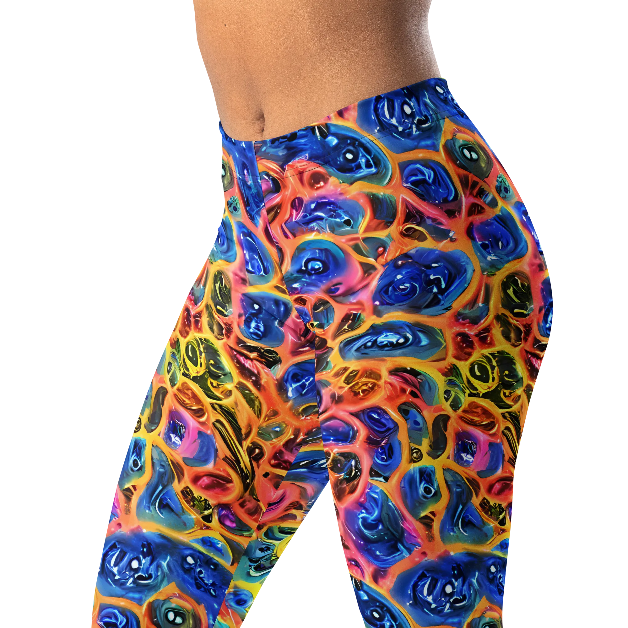 Solar Sonic on Leggings — Left Front
