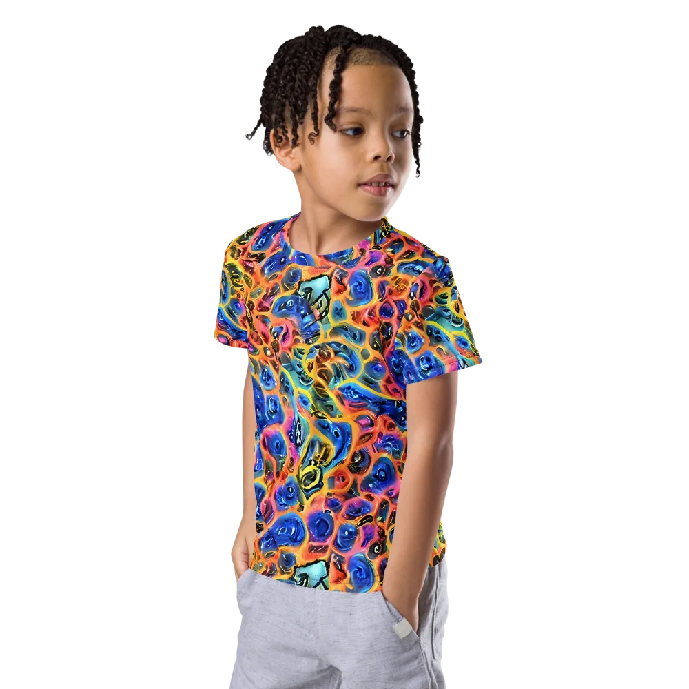 Solar Sonic on Kids Crew Neck T-Shirt — Left Front