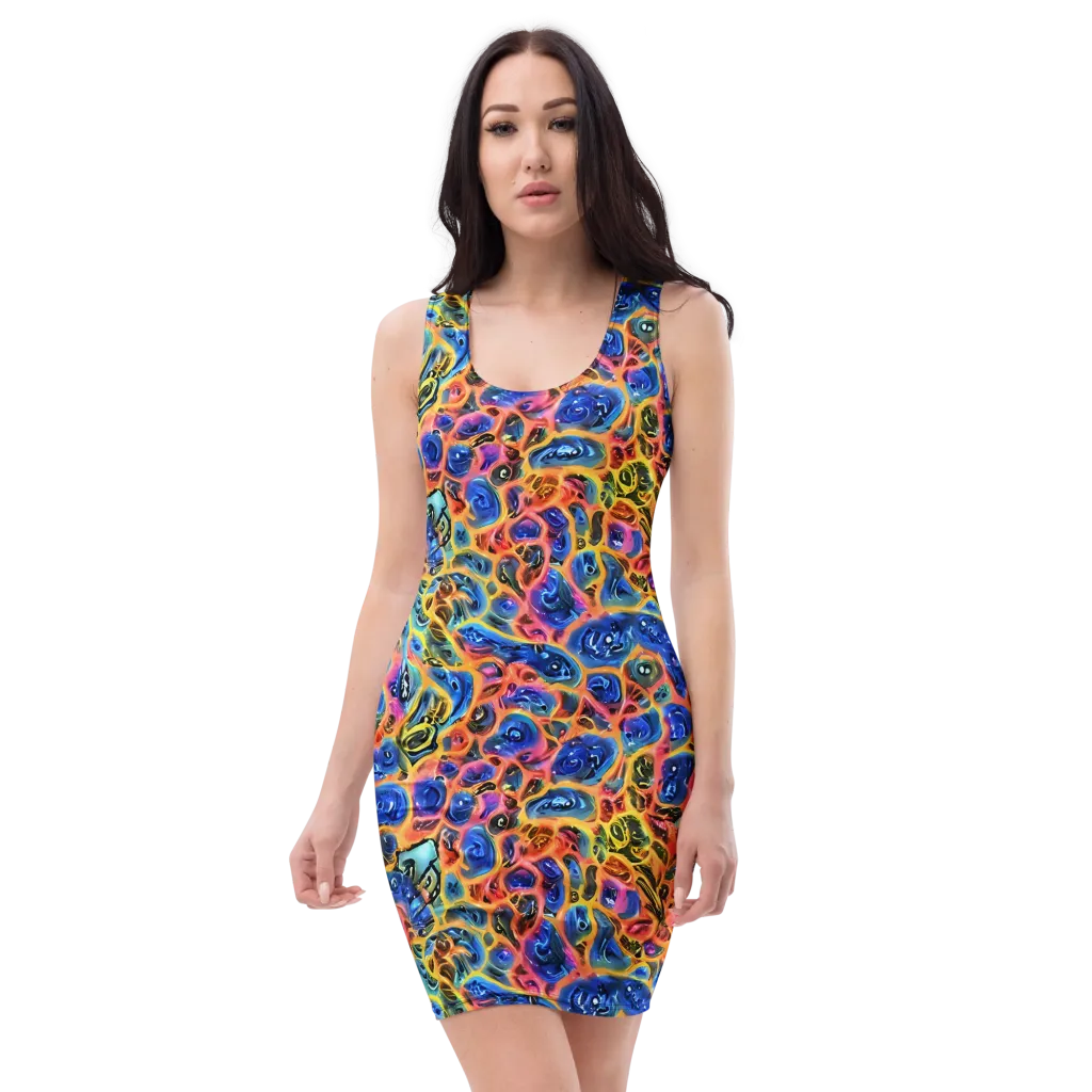 Solar Sonic on Bodycon Dress — Front