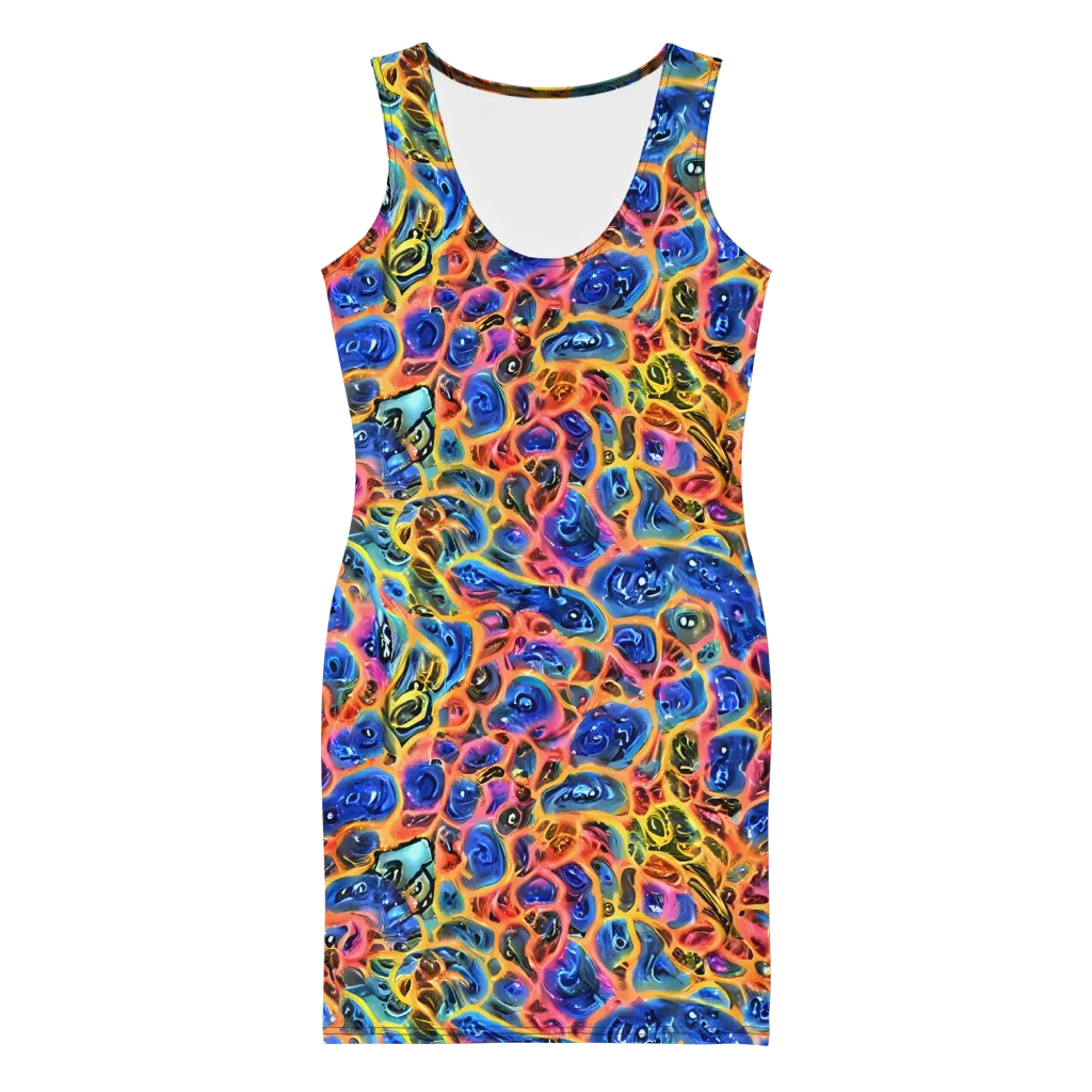Solar Sonic on Bodycon Dress — Front