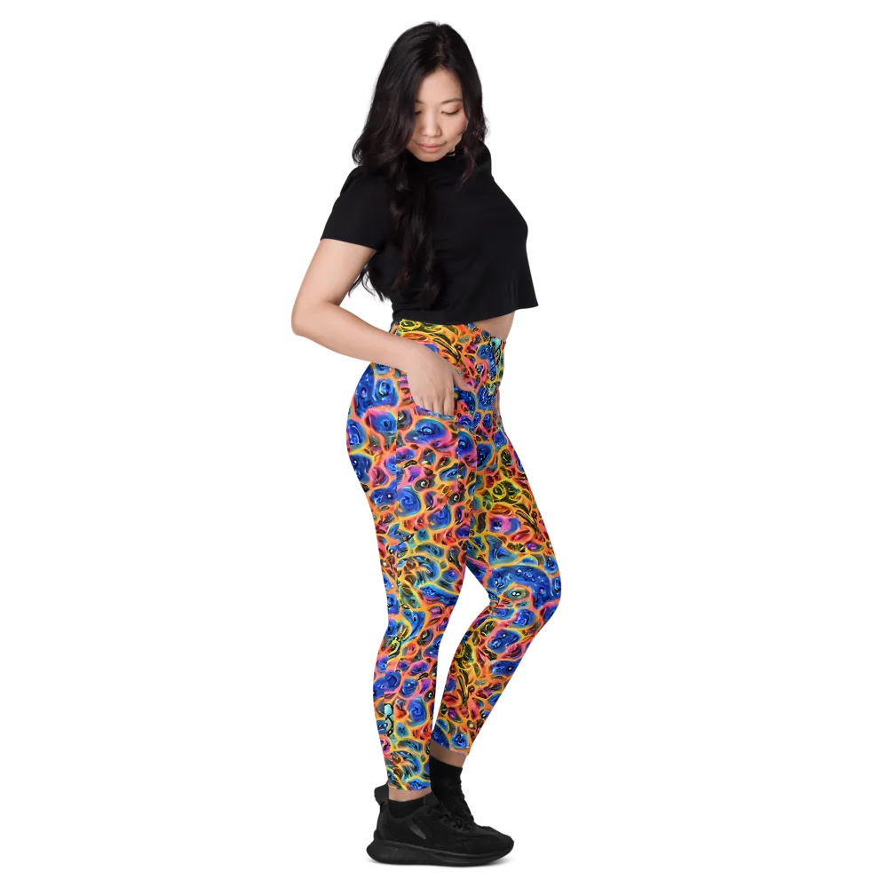 Solar Sonic on Leggings with Pockets — Right