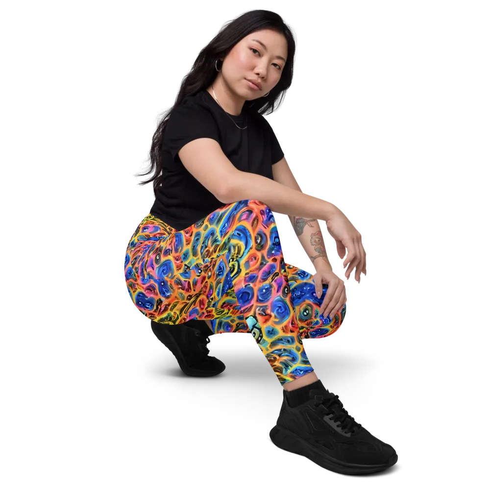 Solar Sonic on Leggings with Pockets — Right Front