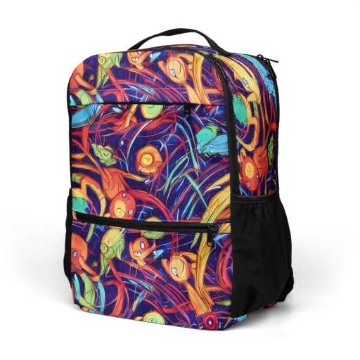 Neon Reef Rapture on a Utility Backpack