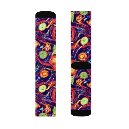 Neon Reef Rapture on a Socks