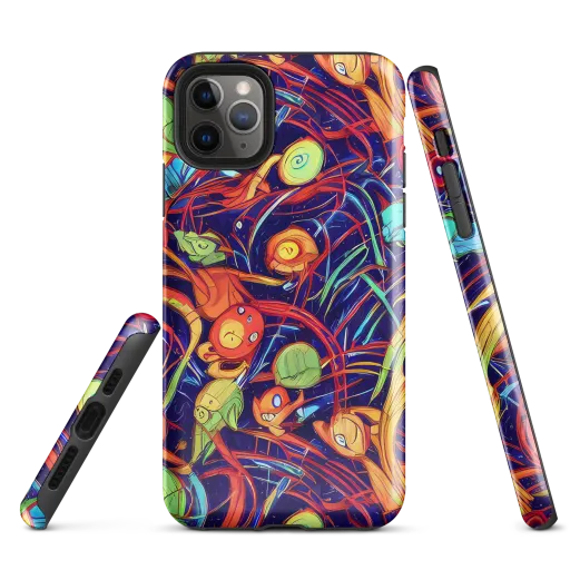 Neon Reef Rapture on a Tough Case for iPhone®