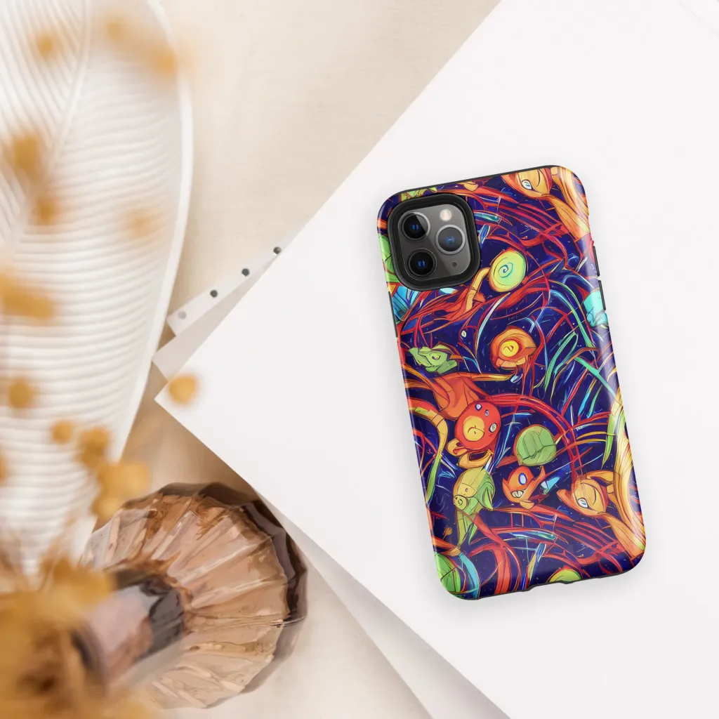 Neon Reef Rapture on Tough Case for iPhone® — Front