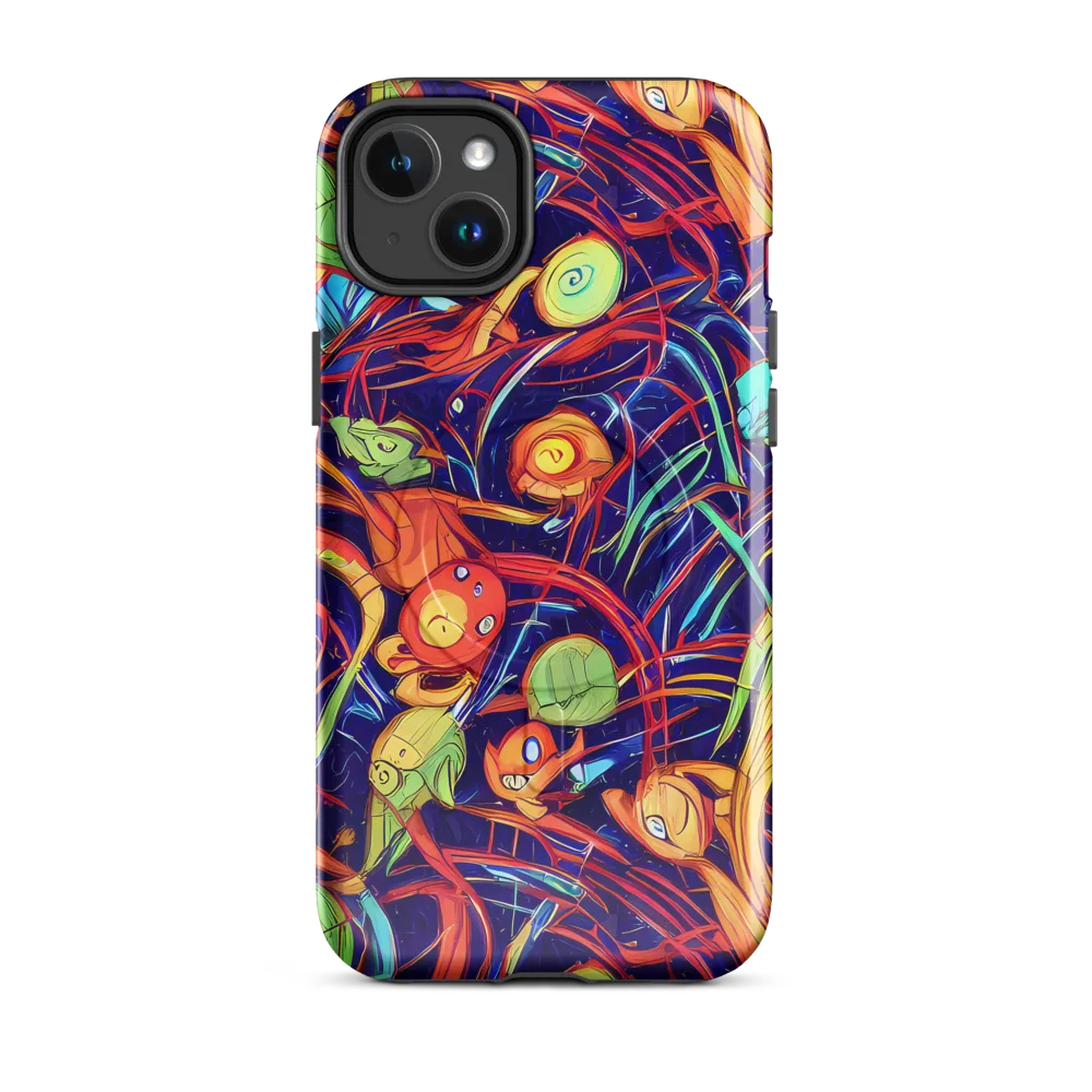 Neon Reef Rapture on MagSafe Tough Case for iPhone® — Front
