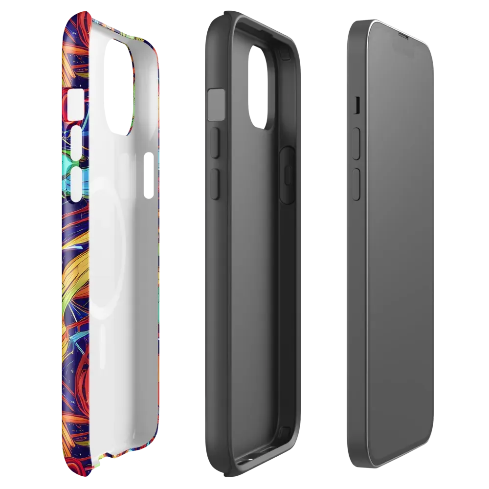 Neon Reef Rapture on MagSafe Tough Case for iPhone® — Front