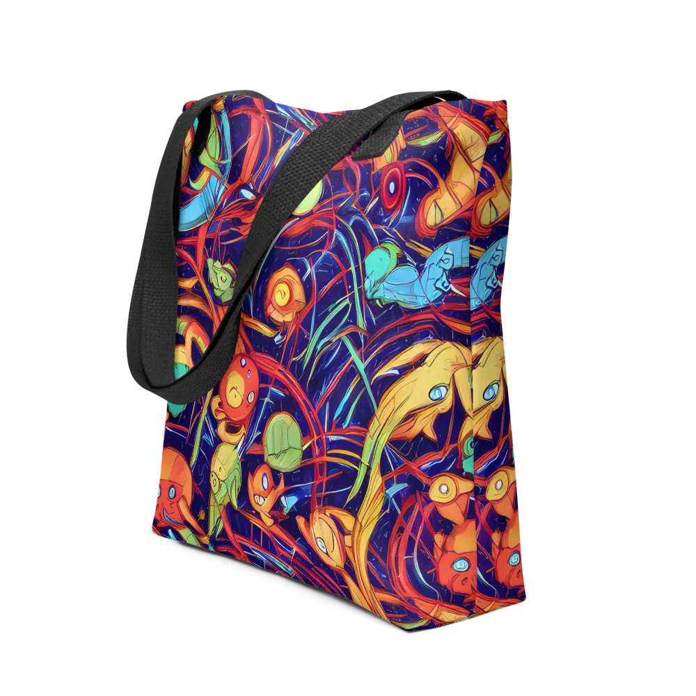 Neon Reef Rapture on Tote Bag — Front