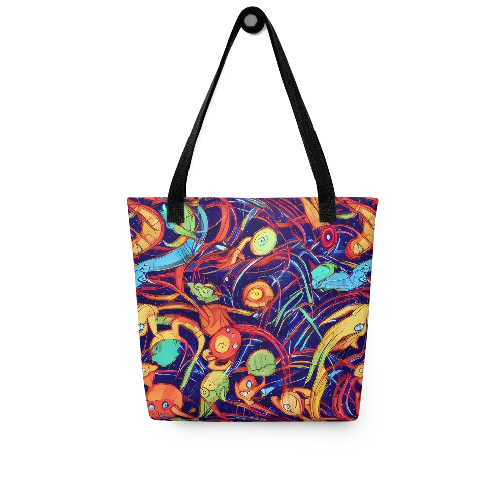 Neon Reef Rapture on Tote Bag — Front