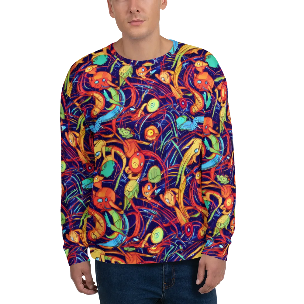 Neon Reef Rapture on Sweatshirt — Front