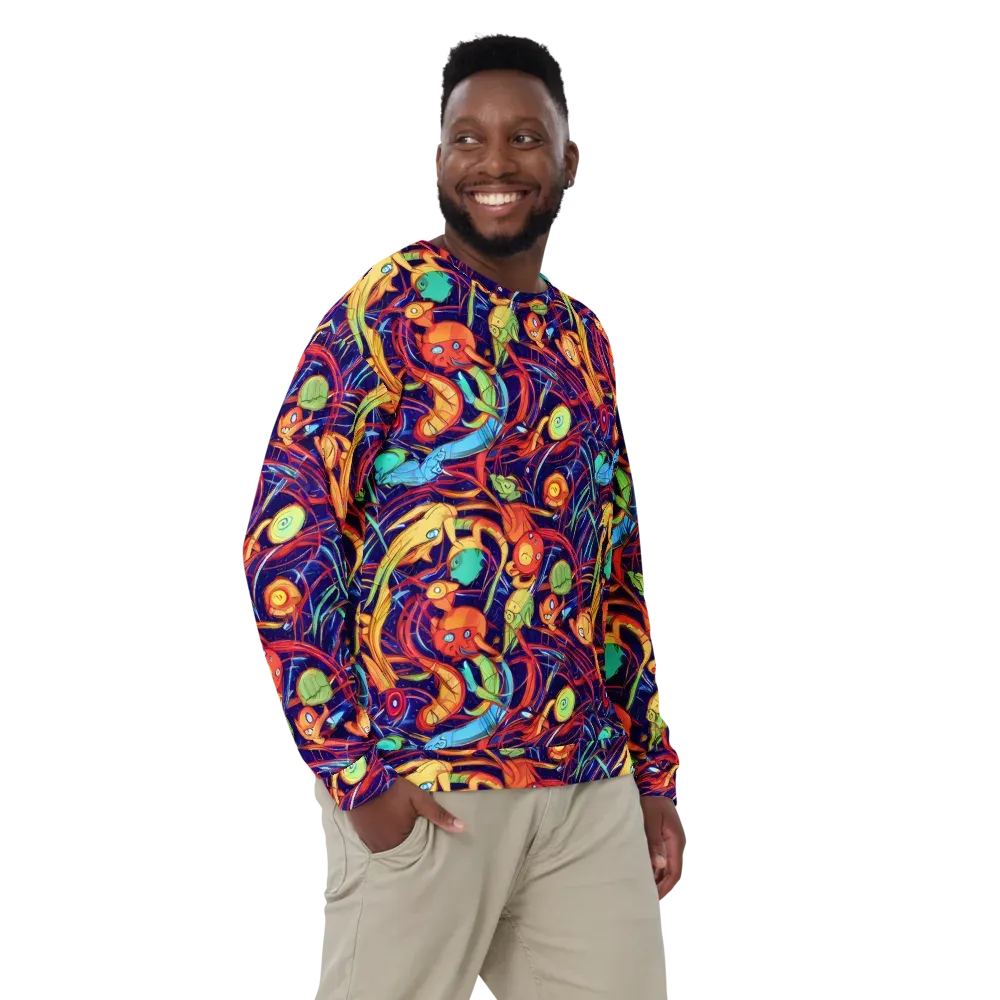 Neon Reef Rapture on Sweatshirt — Front