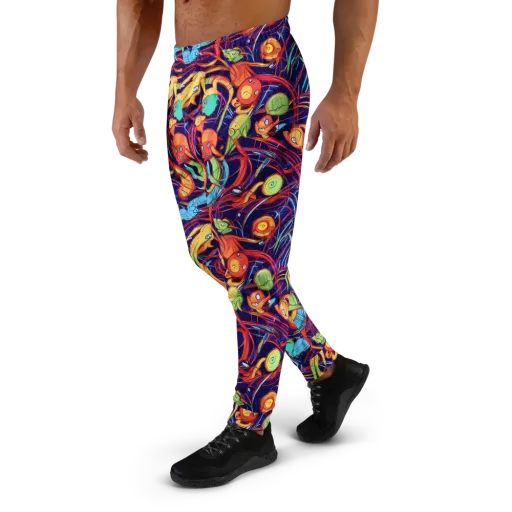 Neon Reef Rapture on a Men's Joggers
