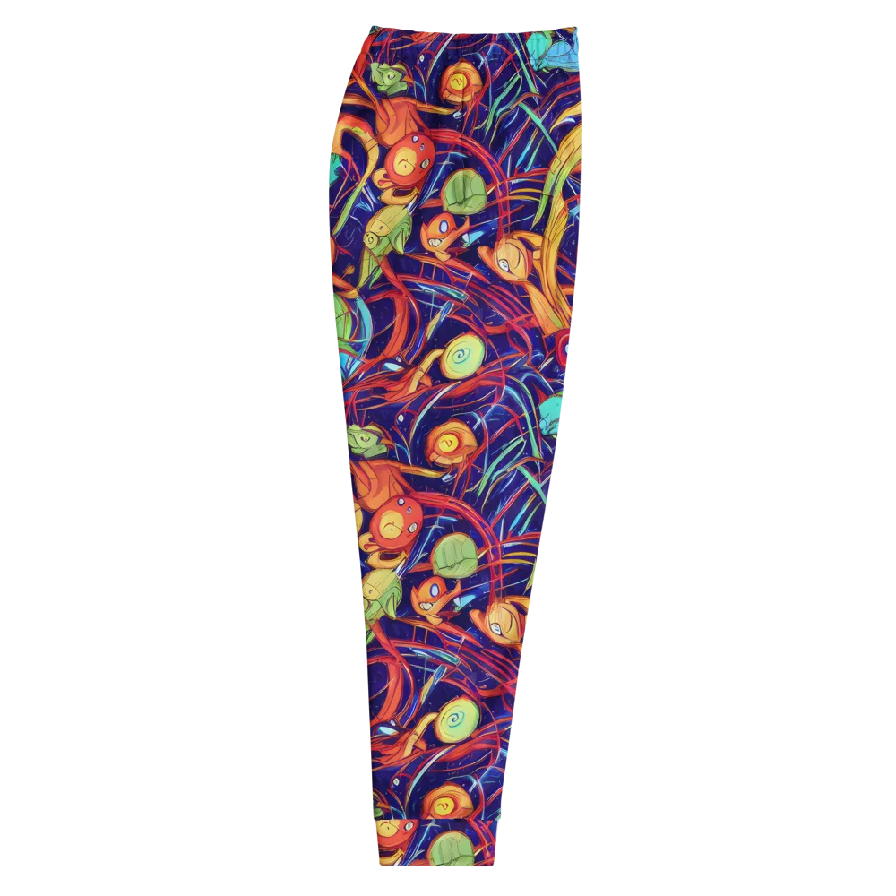 Neon Reef Rapture on Men's Joggers — Right