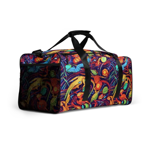 Neon Reef Rapture on a Duffle Bag