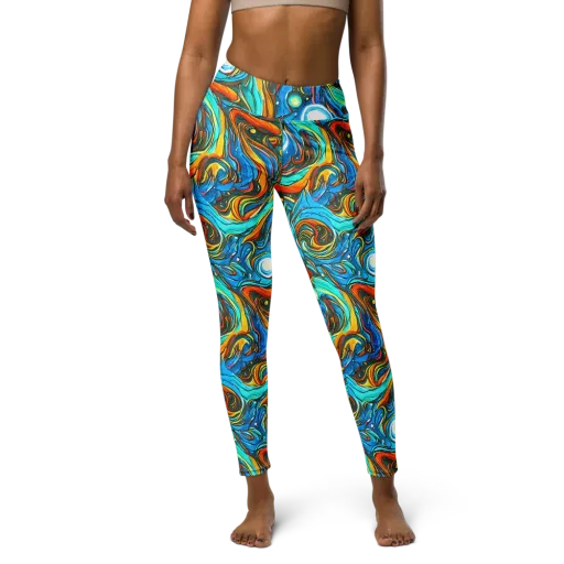 Plasma Reef on a Yoga Leggings