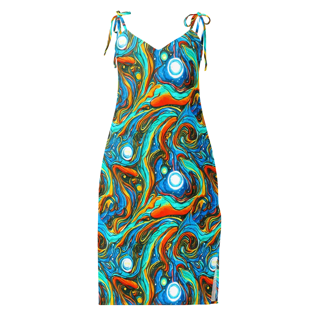 Plasma Reef on Slip Dress — Front