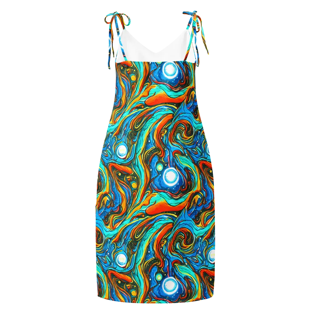 Plasma Reef on Slip Dress — Back