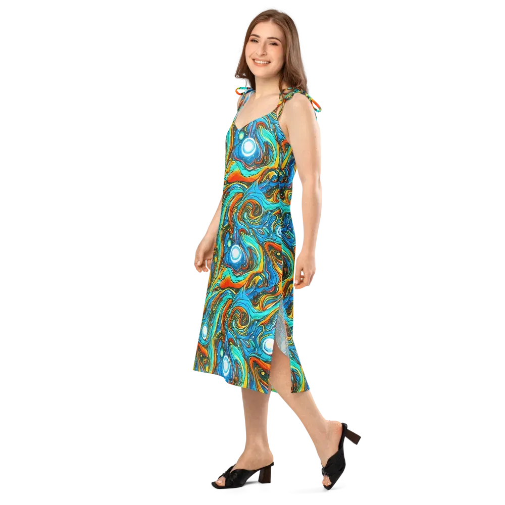 Plasma Reef on Slip Dress — Left Front