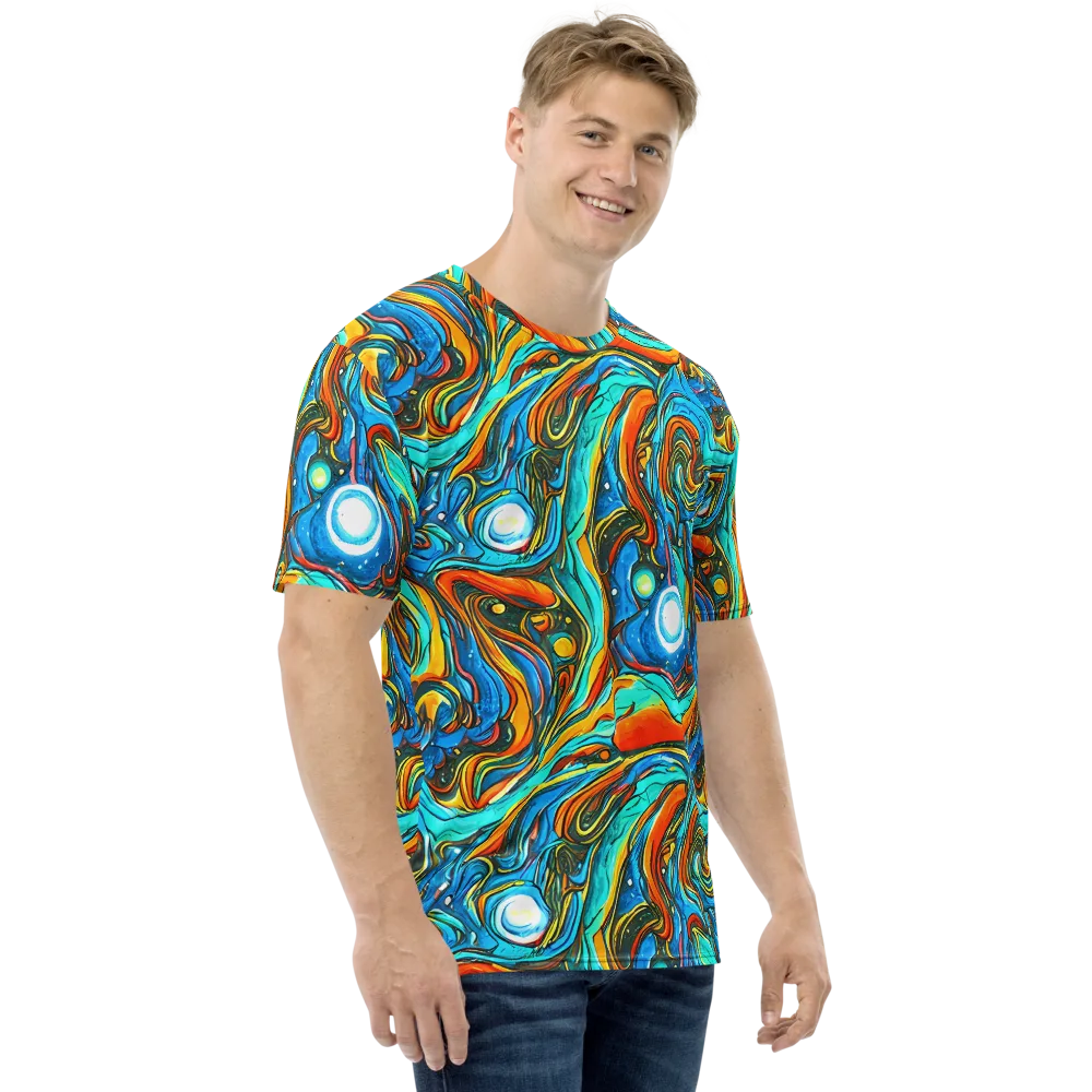Plasma Reef on Men's Crew Neck T-Shirt — Right