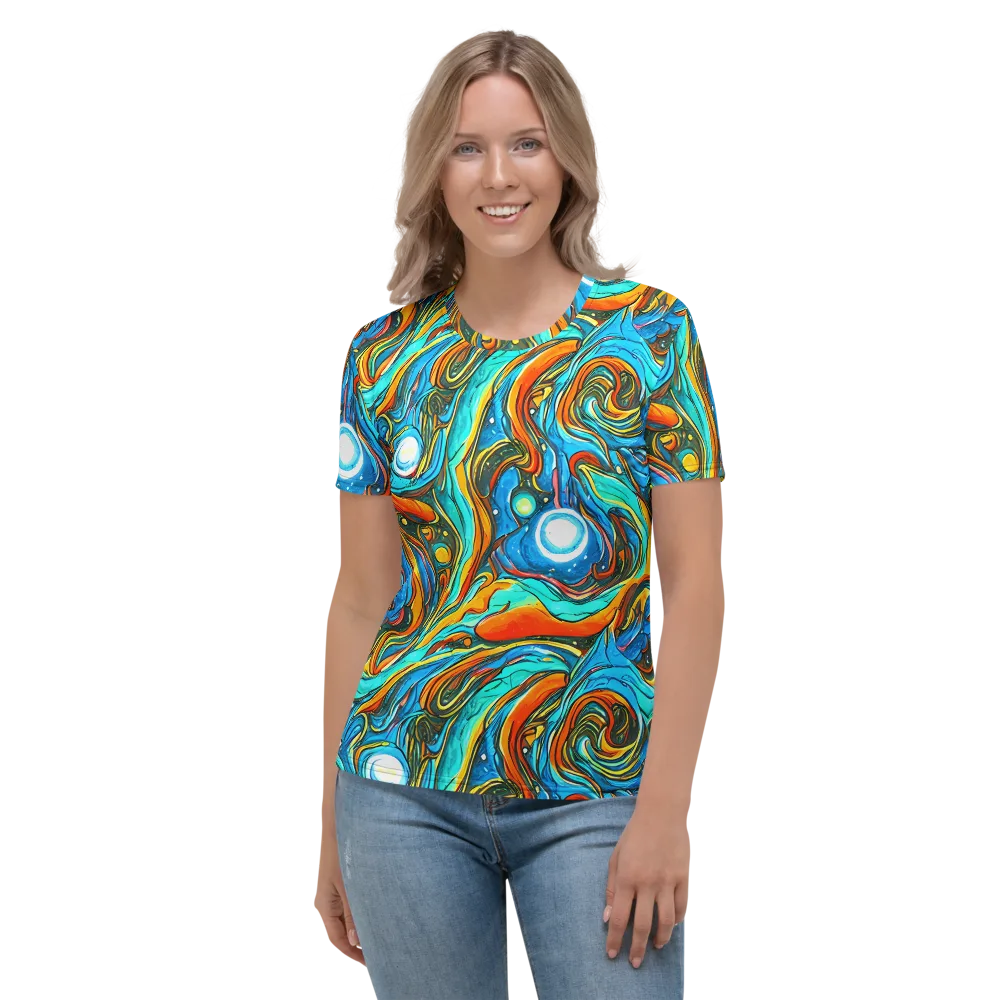 Plasma Reef on Women's Crew Neck T-Shirt — Front