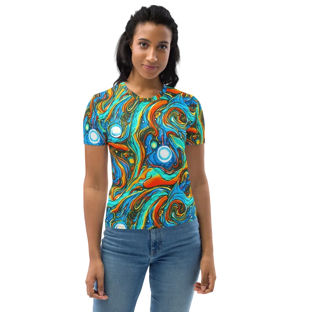 Plasma Reef on Women's Crew Neck T-Shirt — Front