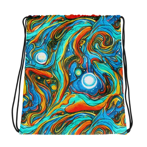 Plasma Reef on a Drawstring Bag