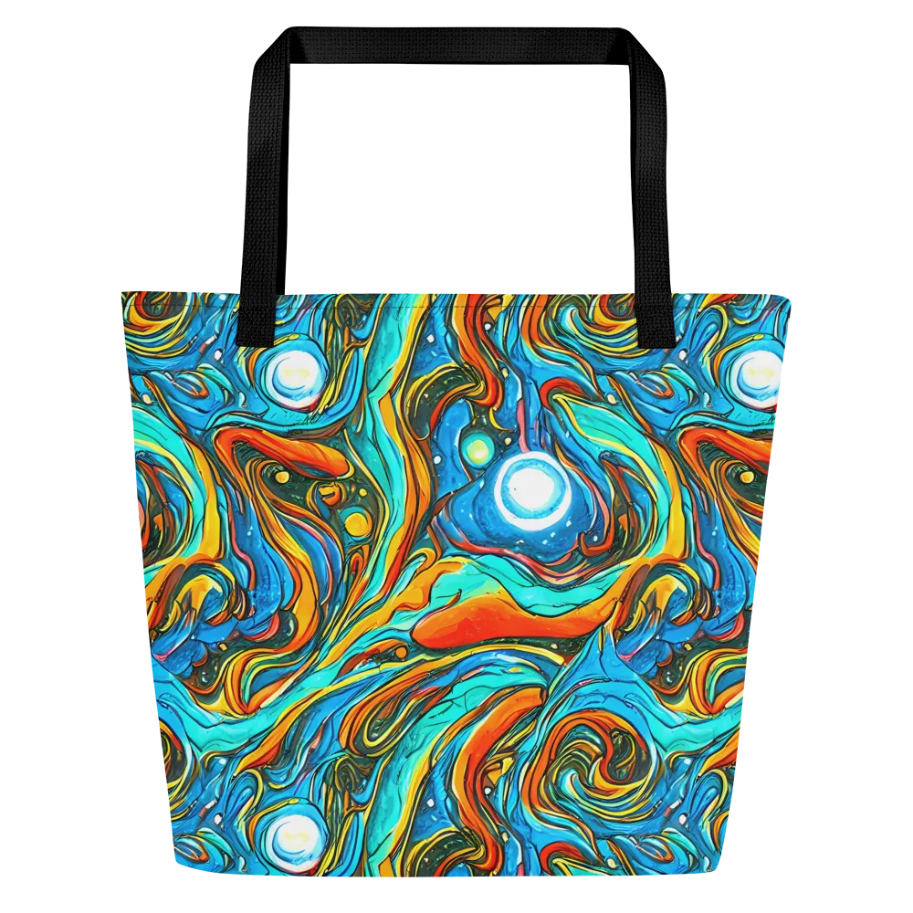 Plasma Reef on Large Tote Bag W/ Pocket — Front