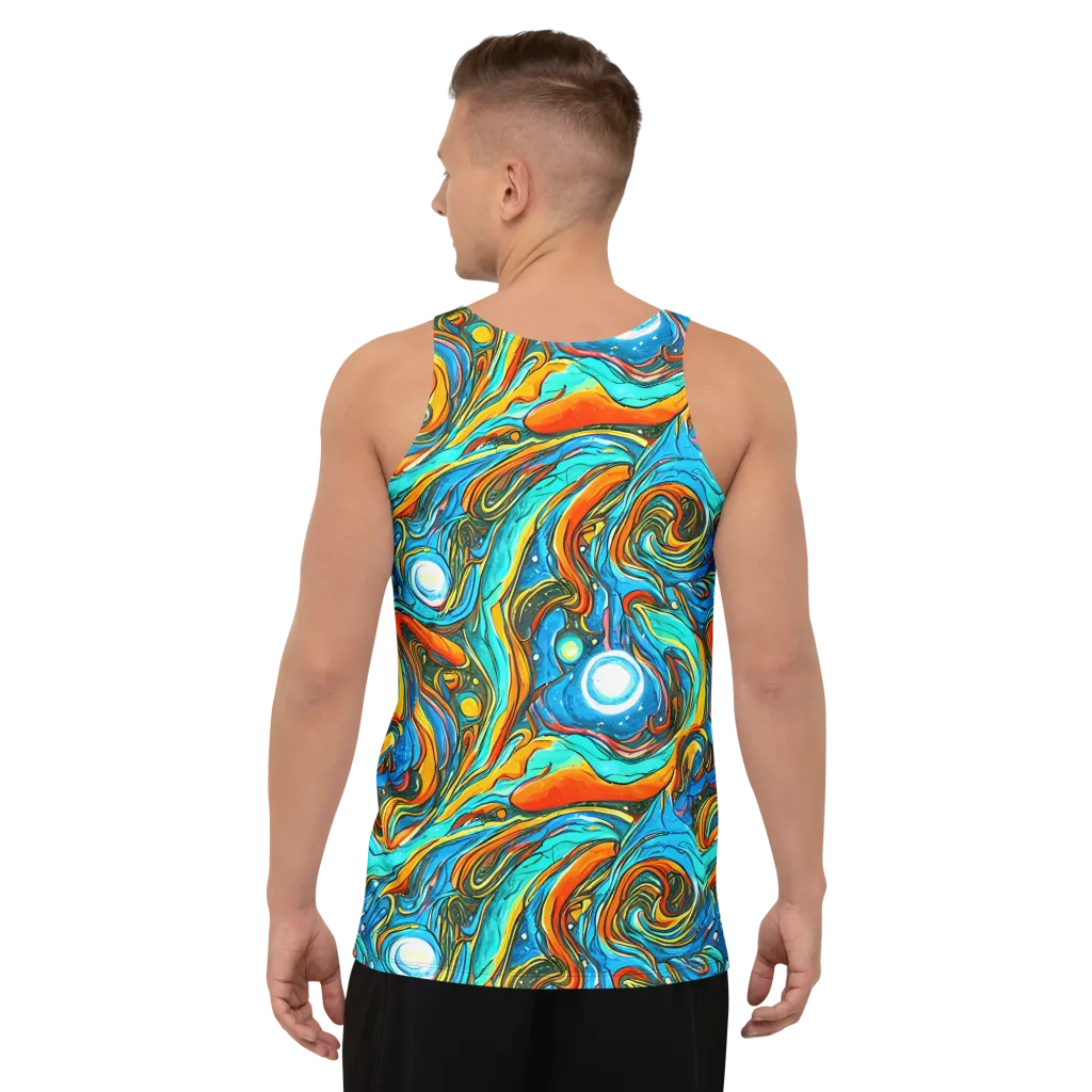 Plasma Reef on Men's Tank Top — Back