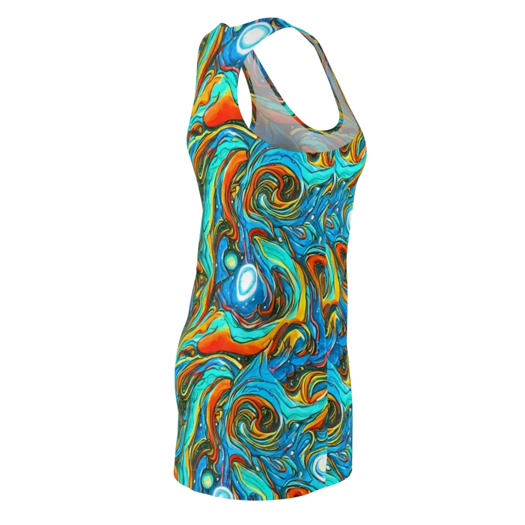 Plasma Reef on Racerback Dress — Back Side