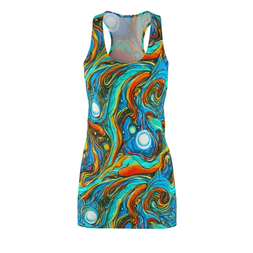 Plasma Reef on a Racerback Dress