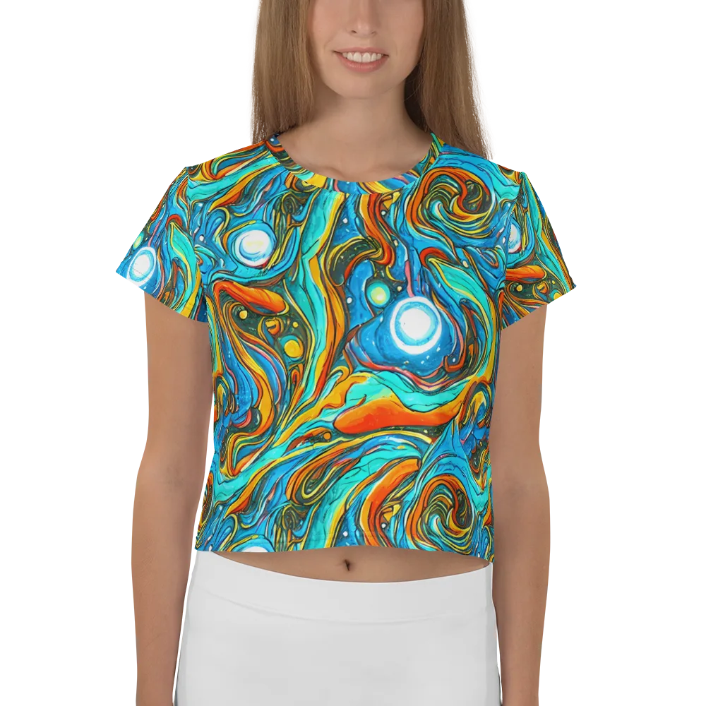 Plasma Reef on Crop Tee — Front