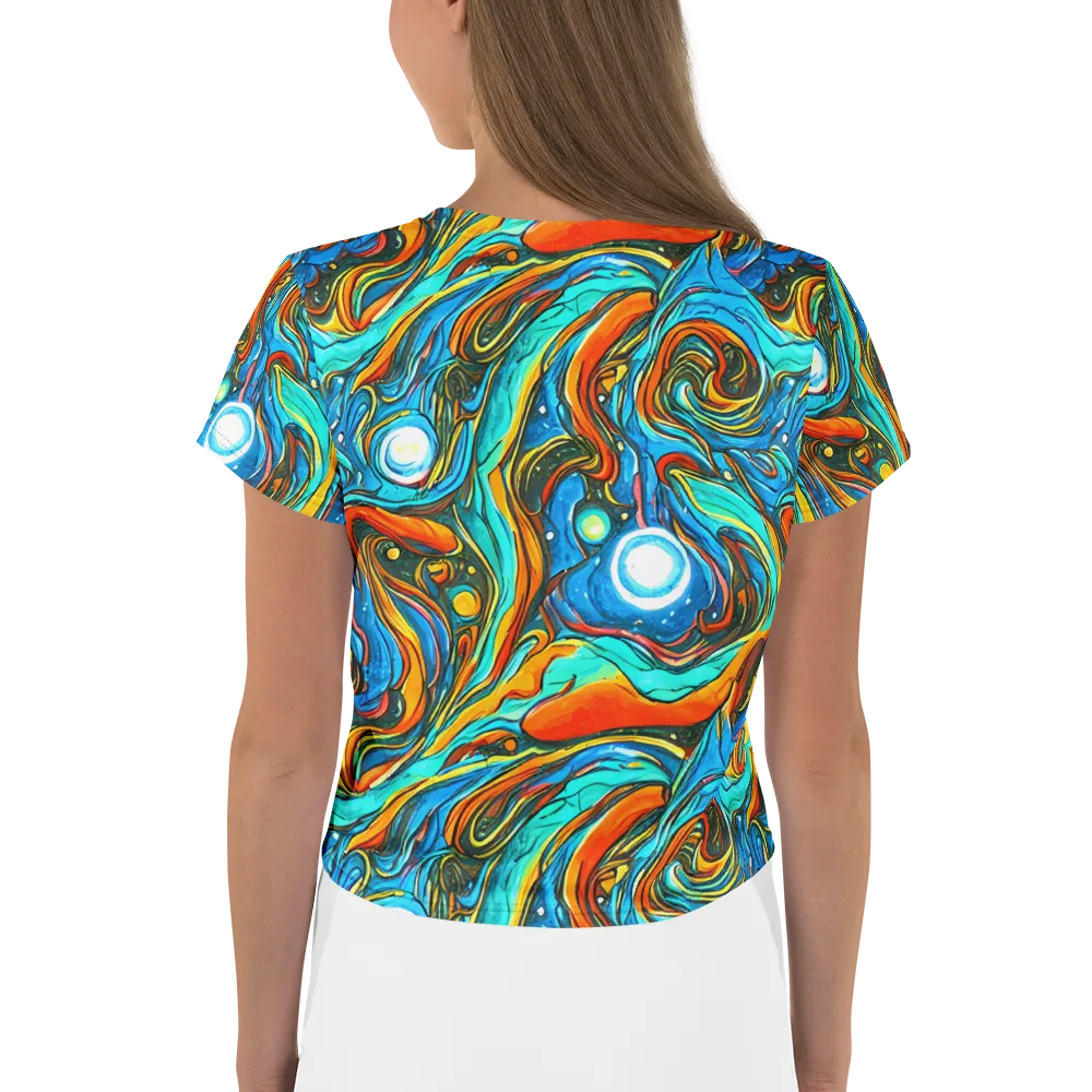 Plasma Reef on Crop Tee — Back