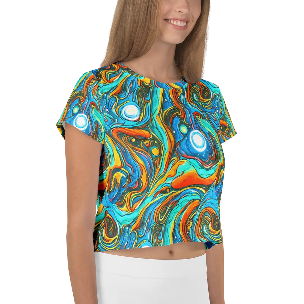 Plasma Reef on Crop Tee — Right