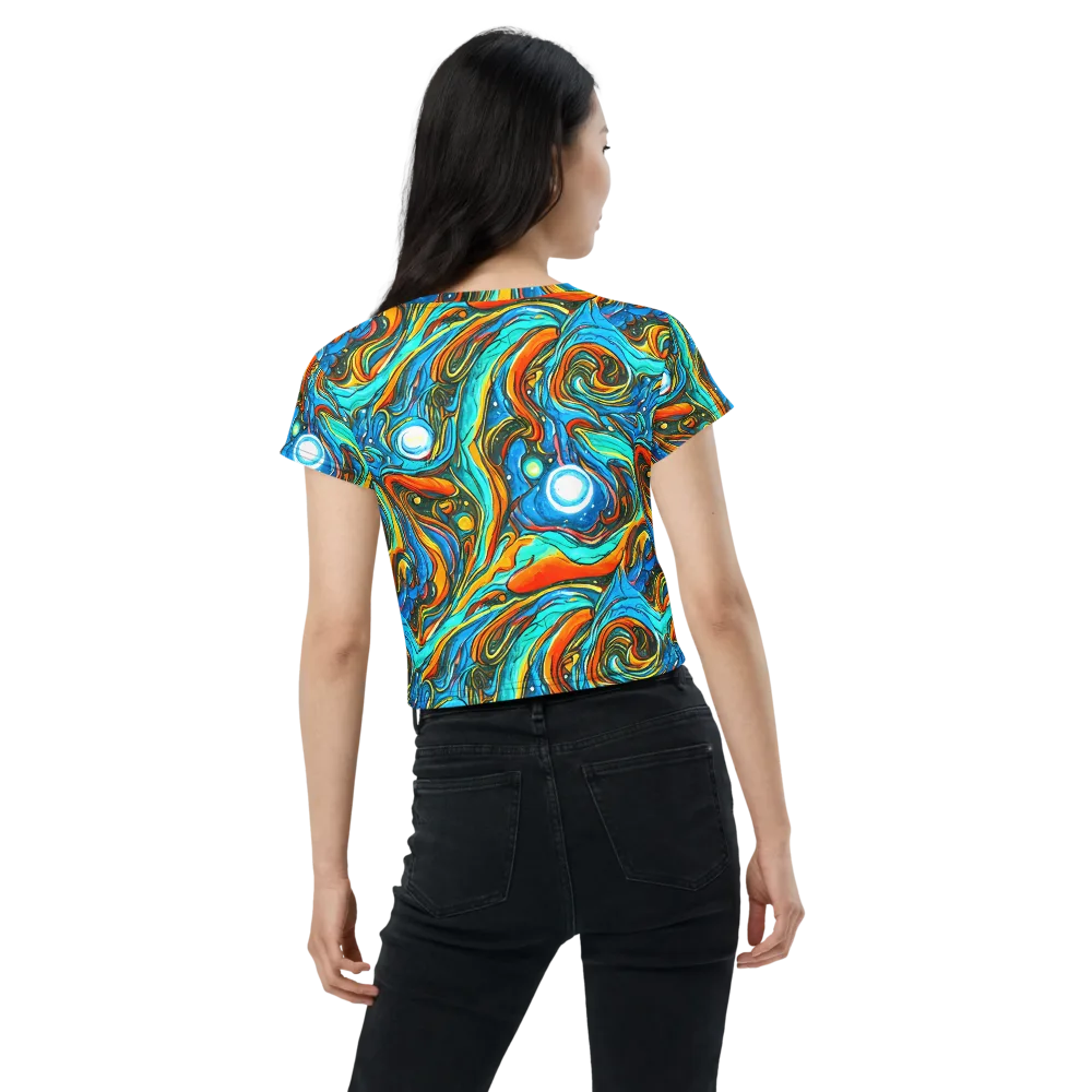 Plasma Reef on Crop Tee — Back