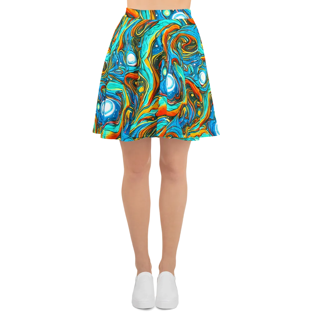 Plasma Reef on Skater Skirt — Front